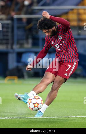 Villarreal, Italien. 06. April 2022. Serge Gnabry (Bayern München) während Villarreal FC vs Byern München, UEFA Champions League Fußballspiel in Villarreal, Italien, Aprile 06 2022 Quelle: Unabhängige Fotoagentur/Alamy Live News Stockfoto