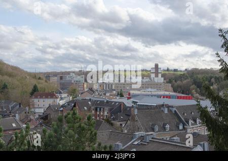 Stolberg Juni 2016: Altes Schloss in der Altstadt von Stolberg Stockfoto