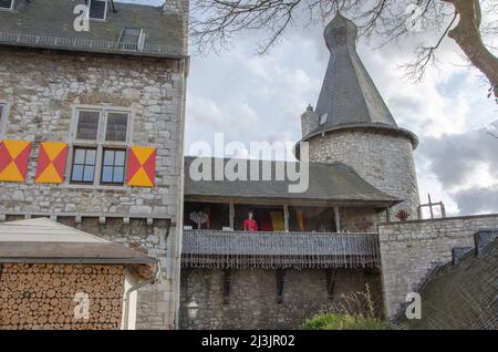 Stolberg Juni 2016: Altes Schloss in der Altstadt von Stolberg Stockfoto