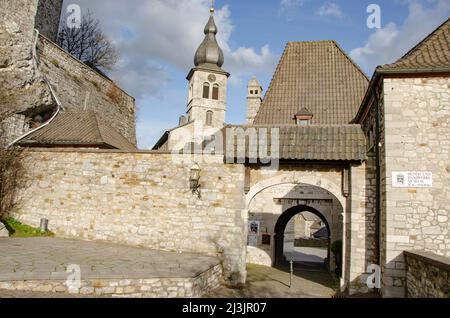 Stolberg Juni 2016: Altes Schloss in der Altstadt von Stolberg Stockfoto
