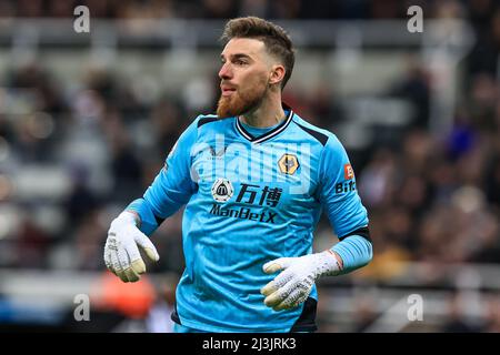 Newcastle, Großbritannien. 08. April 2022. Jose Sa #1 von Wolverhampton Wanderers während des Spiels in, am 4/8/2022. Quelle: SIPA USA/Alamy Live News Stockfoto