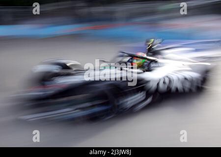 Rom, Italien. 08. April 2022. Rom, Italien - 08,04 2022: ABB FORMEL E, FIA WELTMEISTERSCHAFT 2022 ROM E-PRIX RENNEN in EUR Rom am 2022. April Quelle: Independent Photo Agency/Alamy Live News Stockfoto