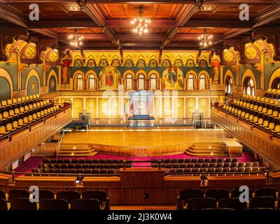 Innenansicht der Healy Hall in der Georgetown University in Washington DC Stockfoto