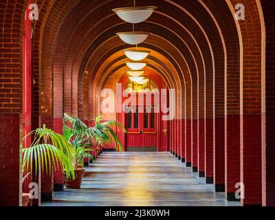 Innenansicht der Healy Hall in der Georgetown University in Washington DC Stockfoto