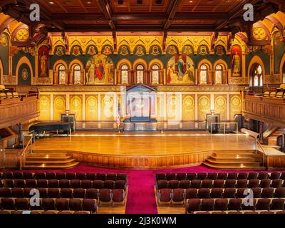 Innenansicht der Healy Hall in der Georgetown University in Washington DC Stockfoto