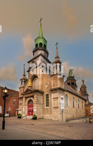 Notre-Dame-de-Bon-Secours Kapelle, Alter Hafen von Montreal; Montreal, Quebec, Kanada Stockfoto