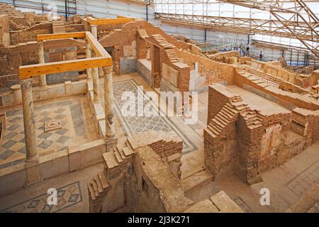 Terrassenhäuser in Ephesus, Türkei; Ephesus, Anatolien, Türkei Stockfoto
