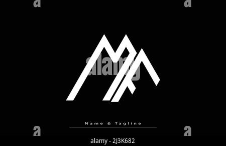 Alphabet Buchstaben Initialen Monogramm Logo MF , FM Stock Vektor