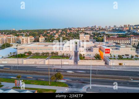 Lissabon, Portugal, 24. Oktober 2021: Kulturzentrum in der portugiesischen Stadt Portugal. Stockfoto