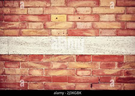 Rote Wandtexte - Hintergrund mit Kopierraum Stockfoto