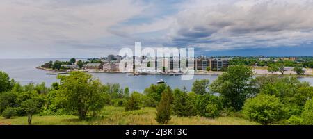 Blick auf Kingston von der Fort Henry National Historic Site; Kingston, Ontario, Kanada Stockfoto