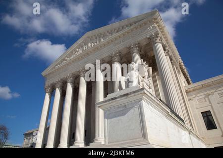 Gebäude DES Obersten Gerichtshofs DER USA, Washington DC, USA; Washington DC, USA Stockfoto