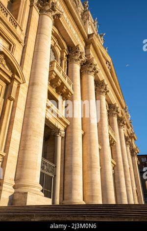 Petersdom in Vatikanstadt; Rom, Italien Stockfoto