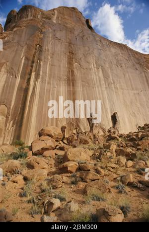 Sandstone Wall, Arches National Park, Utah.; ARCHES NATIONAL PARK, UTAH. Stockfoto