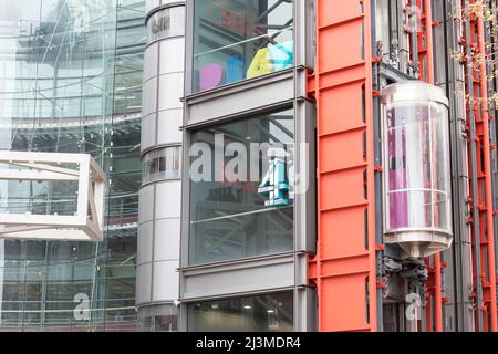 Eine allgemeine Ansicht des BBC Channel 4 Studios in der 124 Horseferry Road. Bilder aufgenommen am 5.. April 2022. © Belinda Jiao jiao.bilin@gmail.com 07598931257 Stockfoto