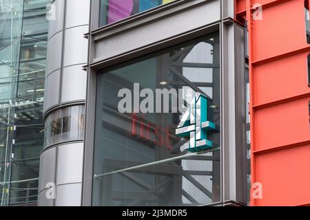 Eine allgemeine Ansicht des BBC Channel 4 Studios in der 124 Horseferry Road. Bilder aufgenommen am 5.. April 2022. © Belinda Jiao jiao.bilin@gmail.com 07598931257 Stockfoto