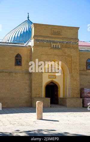 DERBENT, RUSSLAND - 27. SEPTEMBER 2021: Die Derbent Juma Moschee ist die älteste Moschee in Russland. Republik Dagestan Stockfoto