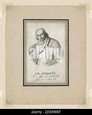 Porträt von Joseph Marie Jacquard (1752-1834), Frankreich, 19.. Jahrhundert. Stockfoto