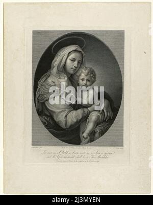 Madonna mit Kind, 1798. Stockfoto