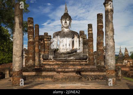 Viharn Soong im Wat Mahathat in Sukhothai, Thailand. Stockfoto