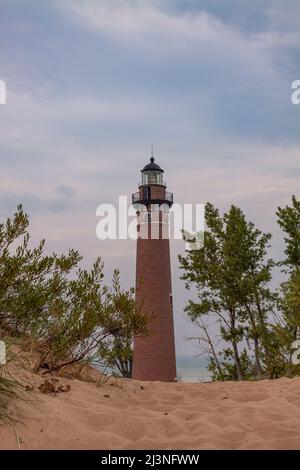 Little Sable Lighthouse Am Lake Michigan Stockfoto