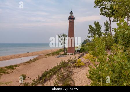 Little Sable Lighthouse Am Lake Michigan Stockfoto