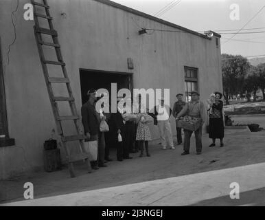 Selbsthilfe kooperativ. Mitglieder der Gemeinschaft. Burbank, Kalifornien. Stockfoto