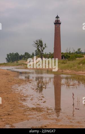 Little Sable Lighthouse Am Lake Michigan Stockfoto