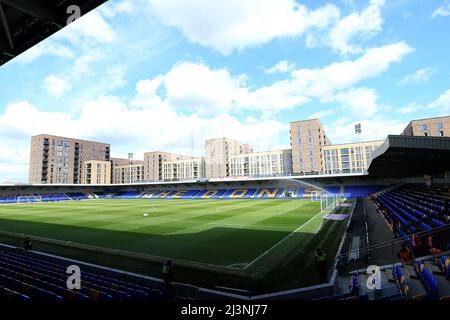 Kingston, Großbritannien. 09. April 2022. Eine allgemeine Ansicht des Stadions vor dem Start. In Kingston, Vereinigtes Königreich am 4/9/2022. (Foto von Carlton Myrie/News Images/Sipa USA) Quelle: SIPA USA/Alamy Live News Stockfoto