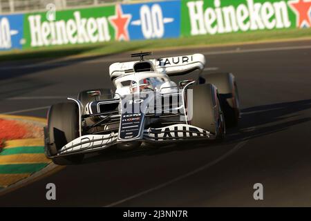 Melbourne, Australien. 09. April 2022. 9.. April 2022, Albert Park, Melbourne, FORMEL 1 ROLEX AUSTRALIAN GRAND PRIX 2022, im Bild Pierre Gasly (FRA), Scuderia AlphaTauri Quelle: dpa/Alamy Live News Stockfoto