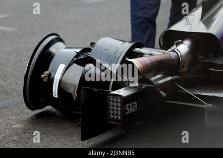 Melbourne, Australien . 09. April 2022. Nichola Latifi (CAN) vom Team Williams stürzt beim Qualifying während des Formel 1 Grand Prix von Australien am 9 auf dem Albert Park Grand Prix Kurs ab. April 2022. Quelle: Corleve/Alamy Live News Stockfoto