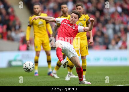 - Rotherham United / Sutton United, EFL Papa Johns Trophy Final, Wembley Stadium, London, Großbritannien - 3.. April 2022 nur zur redaktionellen Verwendung – es gelten die Einschränkungen von DataCo Stockfoto