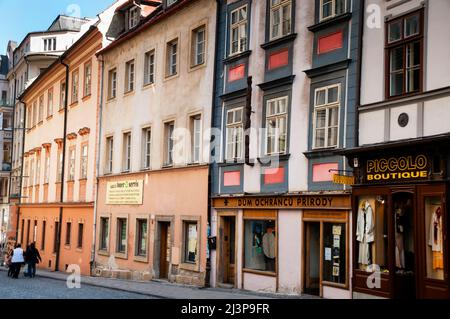 Seitenstraßen in Brünn, Tschechische Republik. Stockfoto