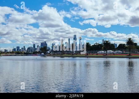 Melbourne, Victoria, Australien. 9. April 2022. MELBOURNE, AUSTRALIEN - 9. APRIL: Atmosphäre beim Formel-1-Grand-Prix von Australien 2022 am 9.. April 2022 (Bildquelle: © Chris Putnam/ZUMA Press Wire) Stockfoto