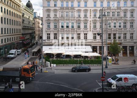 Mozart Cafe - Wien, Österreich Stockfoto