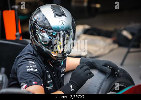 Melbourne, Victoria, Australien. 9. April 2022. MELBOURNE, AUSTRALIEN - 9. APRIL: Vorbereitungen und Atmosphäre beim Formel-1-Grand-Prix von Australien am 9.. April 2022 2022 (Bildquelle: © Chris Putnam/ZUMA Press Wire) Stockfoto