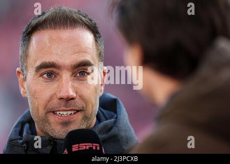 UTRECHT, NIEDERLANDE - 9. APRIL: Cheftrainer Sjors Ultee von Fortuna Sittard während des niederländischen Eredivisie-Spiels zwischen dem FC Utrecht und Fortuna Sittard am 9. April 2022 im Stadion Galgenwaard in Utrecht, Niederlande (Foto: Peter Lous/Orange Picts) Stockfoto