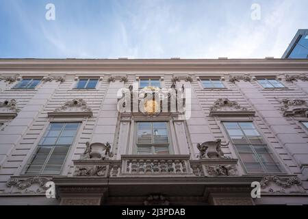 Winterpalais des Prinzen Eugen (Winterpalais Prinz Eugen) - Wien, Österreich Stockfoto