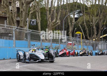 05 VANDOORNE Stoffel (bel), Mercedes-EQ Silver Arrow 02, Aktion während des ePrix von Rom 2022, 3. Treffen der ABB FIA Formel-E-Weltmeisterschaft 2021-22, auf dem Circuit Cittadino dellâ&#x80;&#X99;EUR vom 8. Bis 10. April in Rom, Italien - Foto: Gregory Lenormand/DPPI/LiveMedia Stockfoto