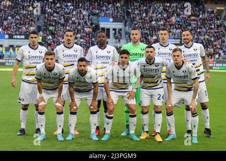 #1during die Serie A 2021/22 Fußballspiel zwischen FC Internazionale und Hellas Verona FC im Giuseppe Meazza Stadium, Mailand, Italien am 09. April 2022 Stockfoto