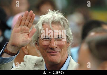 Mailand Italien 2005-05-31, San Siro Stadium, Richard Gere, 'Partita del Cuore', Charity-Spiel zwischen den National Singers gegen das Goldene Team für Kinder Stockfoto