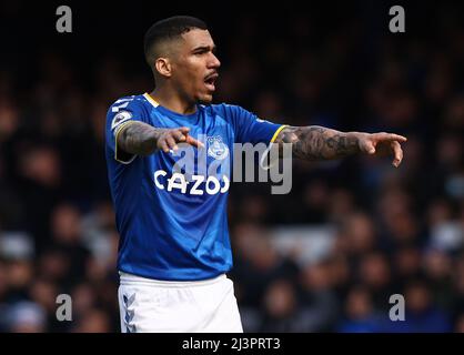 Liverpool, England, 9.. April 2022. Allan von Everton während des Spiels der Premier League im Goodison Park, Liverpool. Bildnachweis sollte lauten: Darren Staples / Sportimage Stockfoto