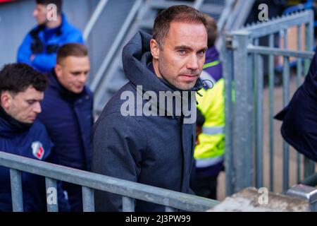 UTRECHT, NIEDERLANDE - 9. APRIL: Trainer Sjors Ultee von Fortuna Sittard während des niederländischen Eredivisie-Spiels zwischen FC Utrecht und Fortuna Sittard am 9. April 2022 im Stadion Galgenwaard in Utrecht, Niederlande (Foto: Joris Verwijst/Orange Picts) Stockfoto