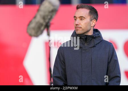 UTRECHT, NIEDERLANDE - 9. APRIL: Trainer Sjors Ultee von Fortuna Sittard während des niederländischen Eredivisie-Spiels zwischen FC Utrecht und Fortuna Sittard am 9. April 2022 im Stadion Galgenwaard in Utrecht, Niederlande (Foto: Joris Verwijst/Orange Picts) Stockfoto