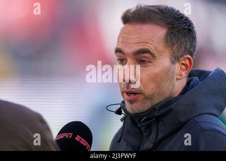 UTRECHT, NIEDERLANDE - 9. APRIL: Trainer Sjors Ultee von Fortuna Sittard während des niederländischen Eredivisie-Spiels zwischen FC Utrecht und Fortuna Sittard am 9. April 2022 im Stadion Galgenwaard in Utrecht, Niederlande (Foto: Joris Verwijst/Orange Picts) Stockfoto