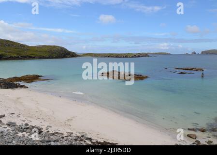 Camas Bostadh Beach, Great Bernera, Isle of Lewis, Schottland Stockfoto