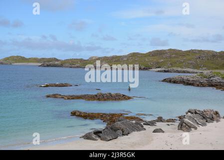 Camas Bostadh Beach, Great Bernera, Isle of Lewis, Schottland Stockfoto