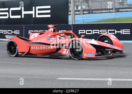 9.. April 2022, Circuito Cittadino dell'EUR, Rom, Italien; FIA Formel E der Roma 4. Runde; Jake Dennis (gbr) Avalanche Andretti Stockfoto