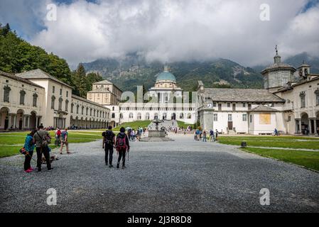 Heiligtum von Oropa, Oropa (BI), Piemont, Italien Stockfoto