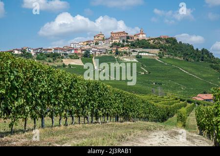 Weinberge von barolo, La Morra (CN), Gebiet Langhe, Piemont, Italien Stockfoto